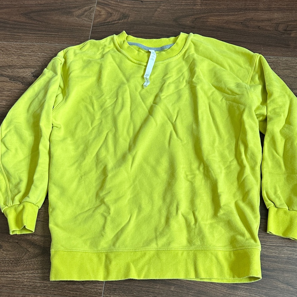 lululemon athletica Bright Yellow Crewneck Sweater
